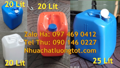 can 25l xanh Can nhựa 30 lít đựng phân bón can 20l giá rẻ can 25l trắng can 20 lít đựng axit, can