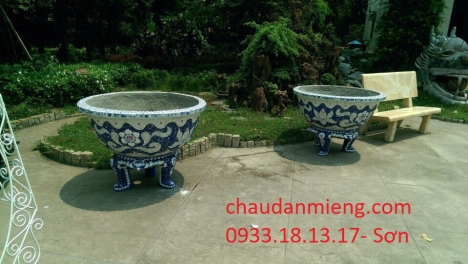 Chậu hoa - đập sành - dán miểng hàng thủ công mỹ nghệ thủ đức tphcm