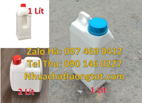 Can nhựa 1 lít màu trắng, can 1l hdpe trắng giá rẻ, can nhựa cao cấp, Địa chỉ bán can hdpe, Can 1l đ