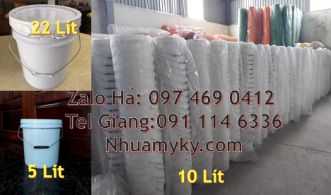 Vỏ thùng 5 lít quai nhựa, Vỏ thùng 5 lít quai sắt, Vỏ thùng 10 lít, Vỏ thùng 20 lít qu