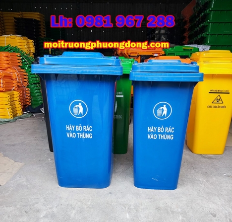 Mua thùng rác 120 lít màu xanh dưởng đâu?