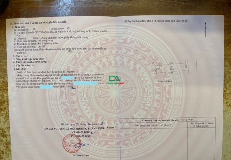 Bán 80m đất đấu giá X2 Sơn Du Nguyên Khê – Giá rẻ nhất khu