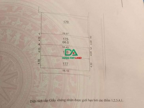 Bán đất Khê Nữ Nguyên Khê – 66m2 – Đường thông ô tô – 3x