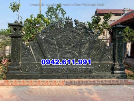 Bán + 46 mẫu bức bình phong đá từ đường tại bắc ninh