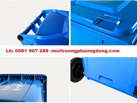 Mua thùng rác 120 lít màu xanh dưởng đâu?