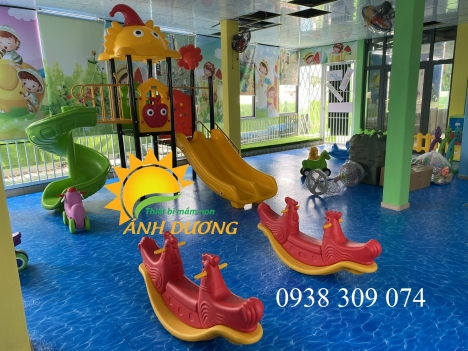 Bập bênh nhựa đôi nhập khẩu dành cho bé