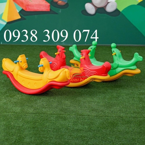 Bập bênh nhựa đôi nhập khẩu dành cho bé