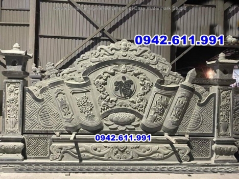 Bán + 46 mẫu bức bình phong đá từ đường tại bắc ninh