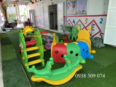 Bập bênh nhựa đôi nhập khẩu dành cho bé