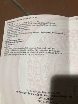 Bán 99m2 đất Đản Mỗ Uy Nỗ Đông Anh – Đường thông Ô tô