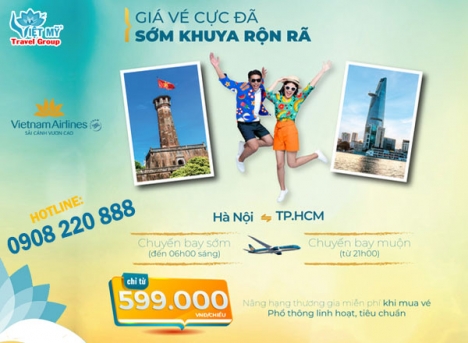 VNA ưu đãi chặng bay giữa Hà Nội – TP. Hồ Chí Minh