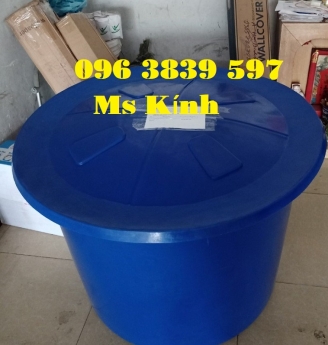 Thùng nhựa tròn 500 lít, thùng nhựa nuôi cá, đựng nước, hóa chất, thực phẩm giá rẻ