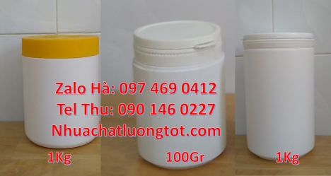 hũ 100 gram trắng đục, hũ nhựa 100gram Hũ pet nắp nhựa trắng 200 gram, hũ nhựa 200 g, hũ 250 gram đự