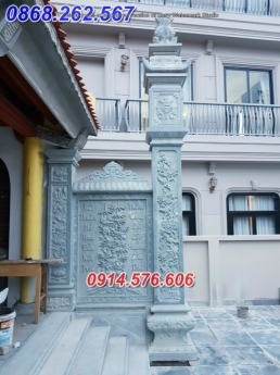 5%  mẫu cột đồng trụ bằng đá đẹp bán