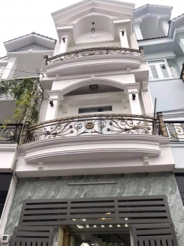 NHÀ SÁT MT LÂM THỊ HỐ Q12 - SỔ NỞ HẬU - HẺM Ô TÔ TRÁNH, 4 TẦNG Ở NGAY.