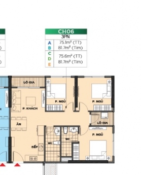 Bán căn 06 GS 3PN 75m2 2,9 Tỷ tại Vinhomes Smart City LH 0981.261.261