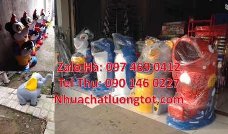 thùng rác nhựa giá rẻ, Cung cấp sỉ thùng rác con vật, Thùng rác hình thú, thùng rác hình con vật, t