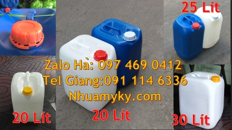 can nhựa 30 lít đựng thực phẩm, Can nhựa 20 lít đựng dung môi, can nhựa 30 lít đựng thực phẩm, can