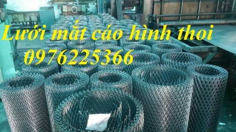 Lưới mắt cáo hình thoi-Lưới thép kéo giãn
