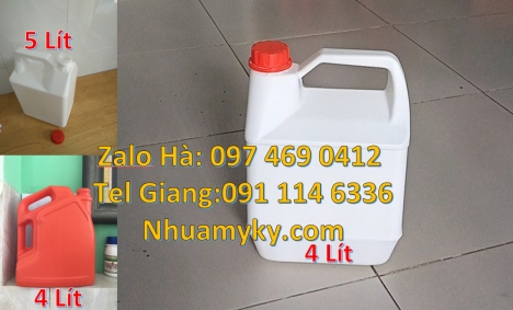 can 1l vuông Can đựng hóa chất, Can 2l đựng nước xả vải, can 0.5l đựng phân bón, Can 1 l hdpe đựng h