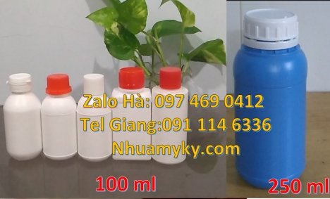chai nhựa đựng nông dược, Chai 30ml đựng thuốc sâu chai 30 ml đựng mẫu thử Chai 250 ml đựng thuốc
