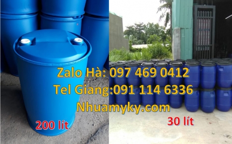 Thùng phi đai kiềng sắt, Thùng phuy nhựa 200 lít, Thùng phuy nhựa 120 lít, thùng phi nắp hở, Thùng P