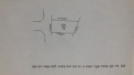 BAN NHÀ ĐẤT  XÓM TRONG UY NỖ