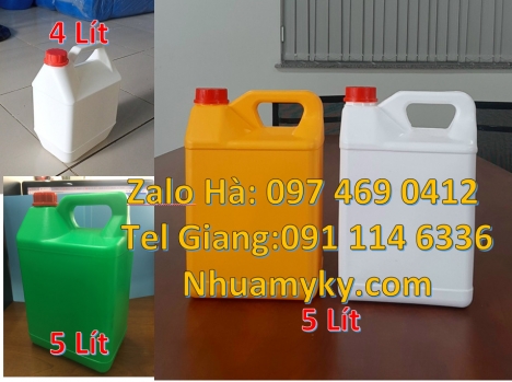 can 1l vuông Can đựng hóa chất, Can 2l đựng nước xả vải, can 0.5l đựng phân bón, Can 1 l hdpe đựng h