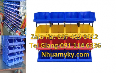 kệ đựng linh kiện, thùng nhựa, khay linh kiện, kệ đựng dụng cụ, khay đựng ốc vít gara ô tô, kệ đựng