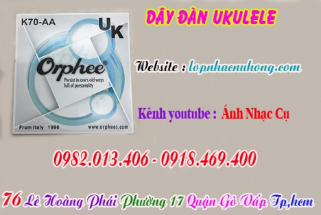 Địa chỉ nơi bán dây đàn ukulele tại gò vấp, tphcm