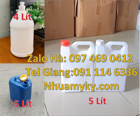 can 1l vuông Can đựng hóa chất, Can 2l đựng nước xả vải, can 0.5l đựng phân bón, Can 1 l hdpe đựng h
