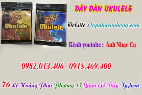 Địa chỉ nơi bán dây đàn ukulele tại gò vấp, tphcm