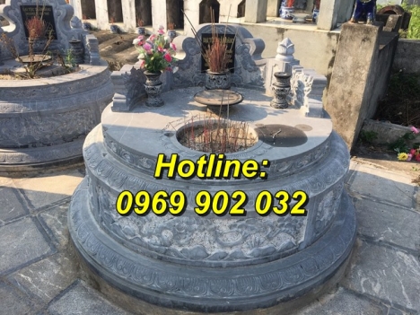 Mẫu mộ đá tròn giá rẻ bán tại Hải Phòng