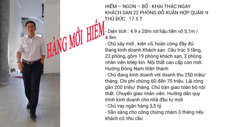 HIẾM CÓ KHÁCH KHÁCH SẠN 20 PHÒNG GIÁ NHỈNH 17 TỶ -  PHƯỚC LONG A  QUẬN 9 - THỦ ĐỨC.