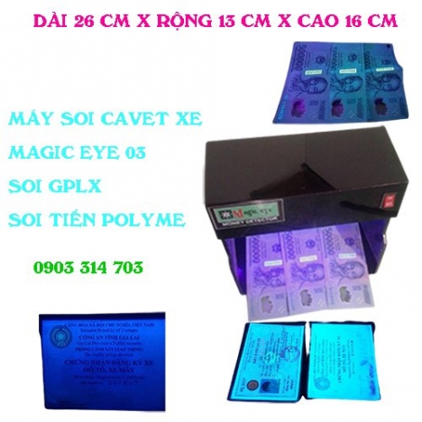 Bán máy soi cavet xe Magic eye 04 -Soi cavet xe, giấy phép lái xe , tiền Polyme