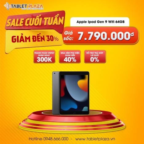 Cuối tuần săn sale cực rẻ cực sốc tại Tablet Plaza