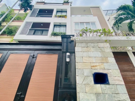 BÁN BIỆT THỰ NGAY KHU VIB  NGUYỄN CỬU VÂN BÌNH THẠNH - 4 TẦNG THANG MÁY - HẺM 2 OTO NÉ NHAU - DT