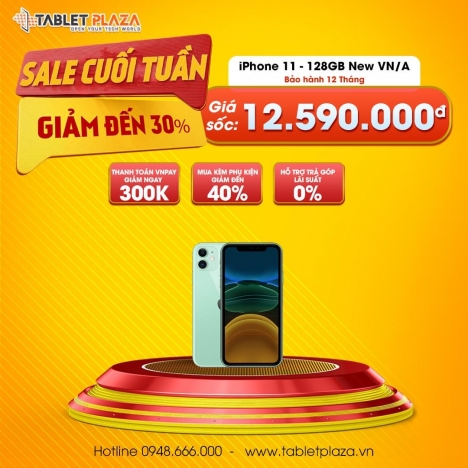 Iphone 11 New giá siêu sốc cực HOT tại Tablet Plaza