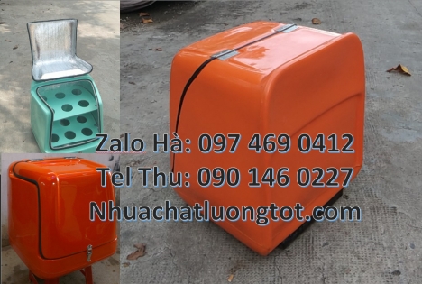 Thùng giao hàng 62x52x62 cm, Thùng ship hàng giữ nhiệt Thùng giao hàng nhanh Thùng chở hàng Thùng