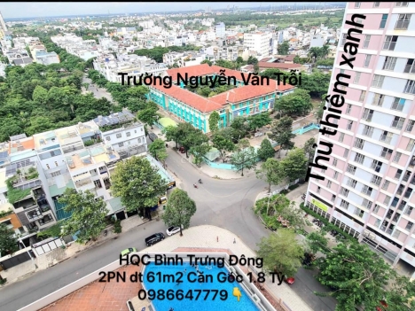 Căn hộ ở ngay 58m2 2PN, HQC Bình Trưng Đông, Quận 2, Chỉ 1.850 tỷ bao thuế phí. Sổ Hồng Lâu Dài