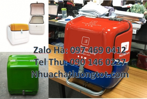 Thùng giao hàng 62x52x62 cm, Thùng ship hàng giữ nhiệt Thùng giao hàng nhanh Thùng chở hàng Thùng