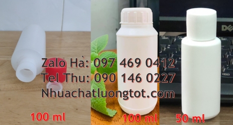 Chai 250 ml đựng thuốc sâu, chai 250 ml đựng mẫu thử, Chai nhựa 30 ml trắng đục, chai nhựa 30 ml, ch