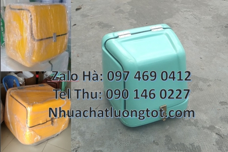 Thùng giao hàng 62x52x62 cm, Thùng ship hàng giữ nhiệt Thùng giao hàng nhanh Thùng chở hàng Thùng