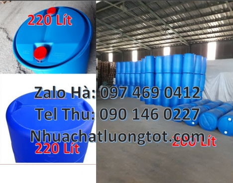 Phuy nhựa 120 lít, Phuy nhựa 150 lít nắp mở Giá bán thùng phi nhựa 30l Thùng phi nhựa 200l Thùng p