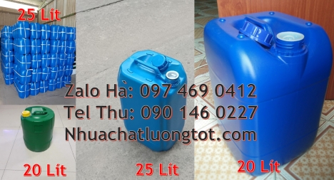 can nhựa 30 lít đựng thực phẩm can nhựa 5 lít trong can 18l đựng mật mía can nhựa giá rẻ, can dẹp