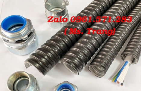 Ống ruột gà lõi thép bọc nhựa phi ½