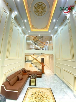 Bán nhà 1 Trệt 1 lửng 2 Lầu 65m2 SHR thổ cư đường ô tô (P. Tân Tiến)