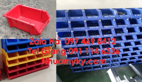 khay linh kiện, bán khay nhựa, thùng nhựa đựng phụ tùng Khay linh kiện giá rẻ Kệ nhựa đựng ốc vít