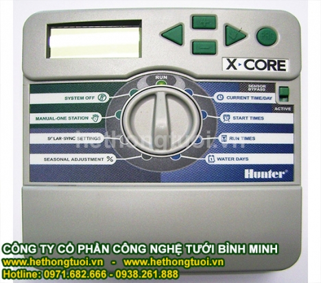 Tủ điều khiển hunter x-core, tủ điều khiển tưới cây tự động, tủ điều khiển hunter mỹ, tủ điều khiển