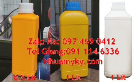 chai nhựa đựng thuốc thủy sản, chai nhựa đựng nông dược chai nhựa nắp garanti Chai nhựa giá sỉ